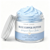 Private Label Blue Copper Peptide Whipped Balm OEM/ODM | Custom Facial Moisturizer Manufacturer