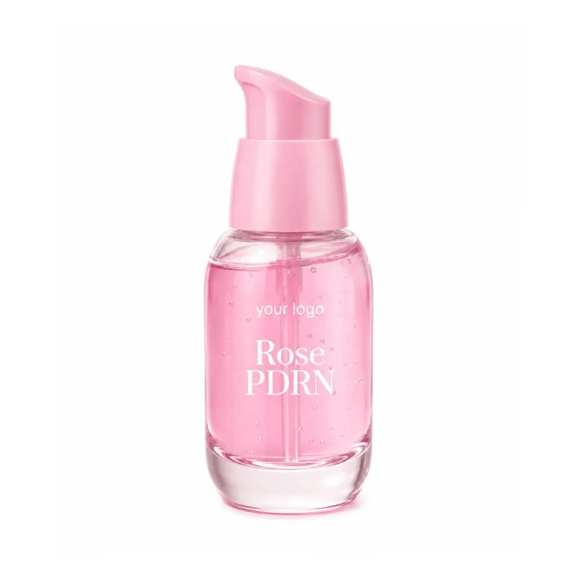 Custom Logo Rose PDRN Facial Serum Hydrating Beauty Essence Private Label Skin Care Product