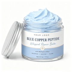 Private Label Blue Copper Peptide Whipped Balm OEM/ODM | Custom Facial Moisturizer Manufacturer