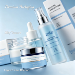 Sandiheal Blue Copper Peptide Skin Care Set | Complete Daily Facial Care Kit