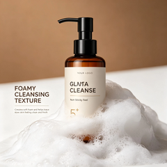 Glutathione Facial Cleanser Vitamin C Niacinamide Face Wash Daily Skin Care OEM Private Label