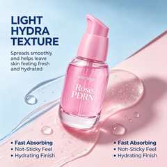 Custom Logo Rose PDRN Facial Serum Hydrating Beauty Essence Private Label Skin Care Product