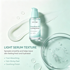 Vitamin B5 Facial Serum Moisturizing Skin Care Essence Lightweight Formula OEM Custom Brand