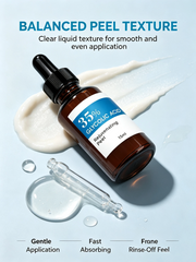 35% Glycolic Acid Peel Serum 15ml | Advanced AHA Skincare Formula | Private Label OEM ODM