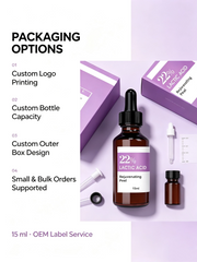 22% Lactic Acid Peel Serum 15ml | Professional AHA Skincare Formula | Private Label OEM ODM