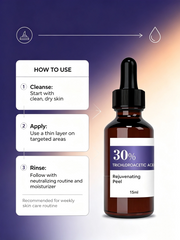SANENDI 30% Trichloroacetic Acid Facial Care Liquid | Salon Skin Conditioning Essence 15ml