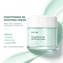 Pantothenic B5 Soothing Cream Hydrating Facial Moisturizer Skin Care Cream OEM Private Label