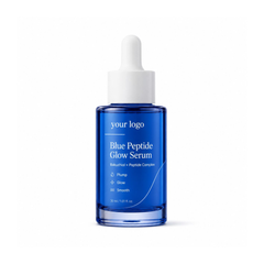 OEM Private Label Blue Peptide Glow Serum – Custom Skincare Manufacturing Service